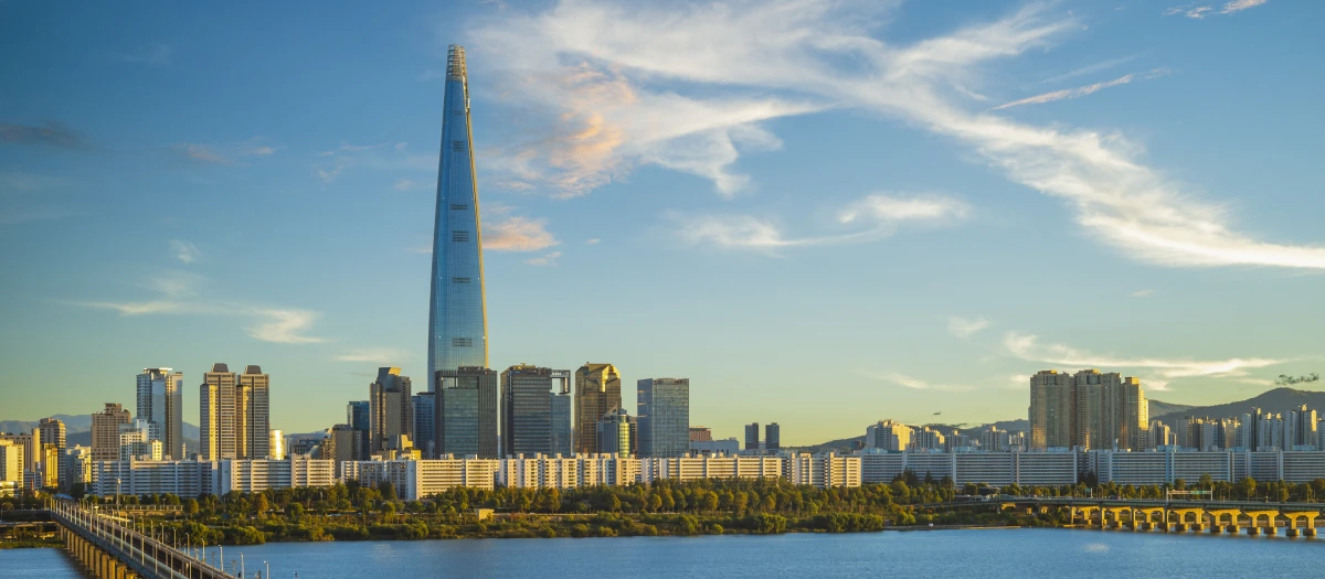 City skyline view of Seoul South Korea