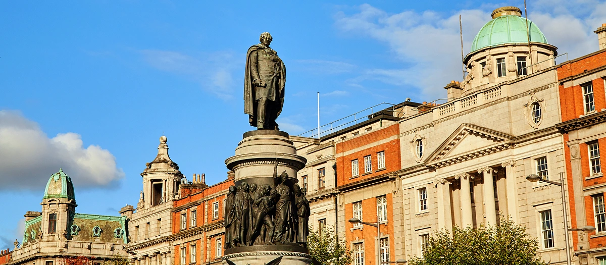 Statue in the city center of Dublin, Ireland.