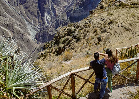 Gaze down into Colca Canyon, one of the deepest canyon’s in the world, and learn about its geological significance