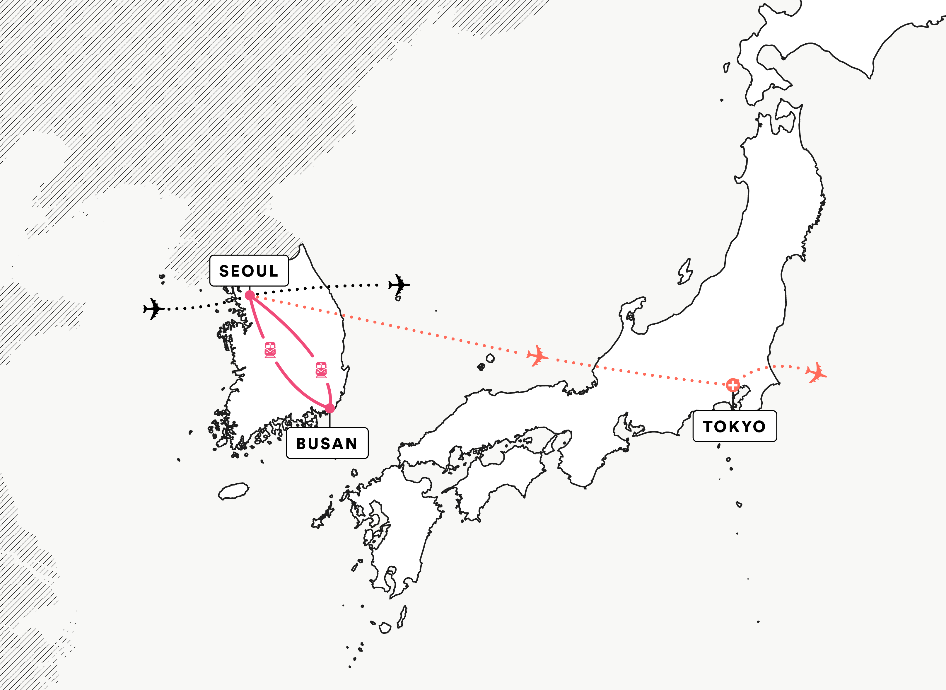 Map for EF Educational Tours South Korea: Technology, Robotics and the Future of Cities tour