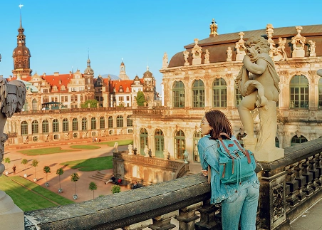 Walk through Dresden’s Baroque Old Town, seeing landmarks like Zwinger Palace and Semper Opera House