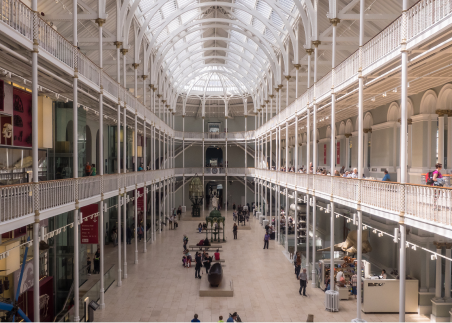 Visit the National Museum of Scotland for an engaging introduction to the country’s history, culture, and identity