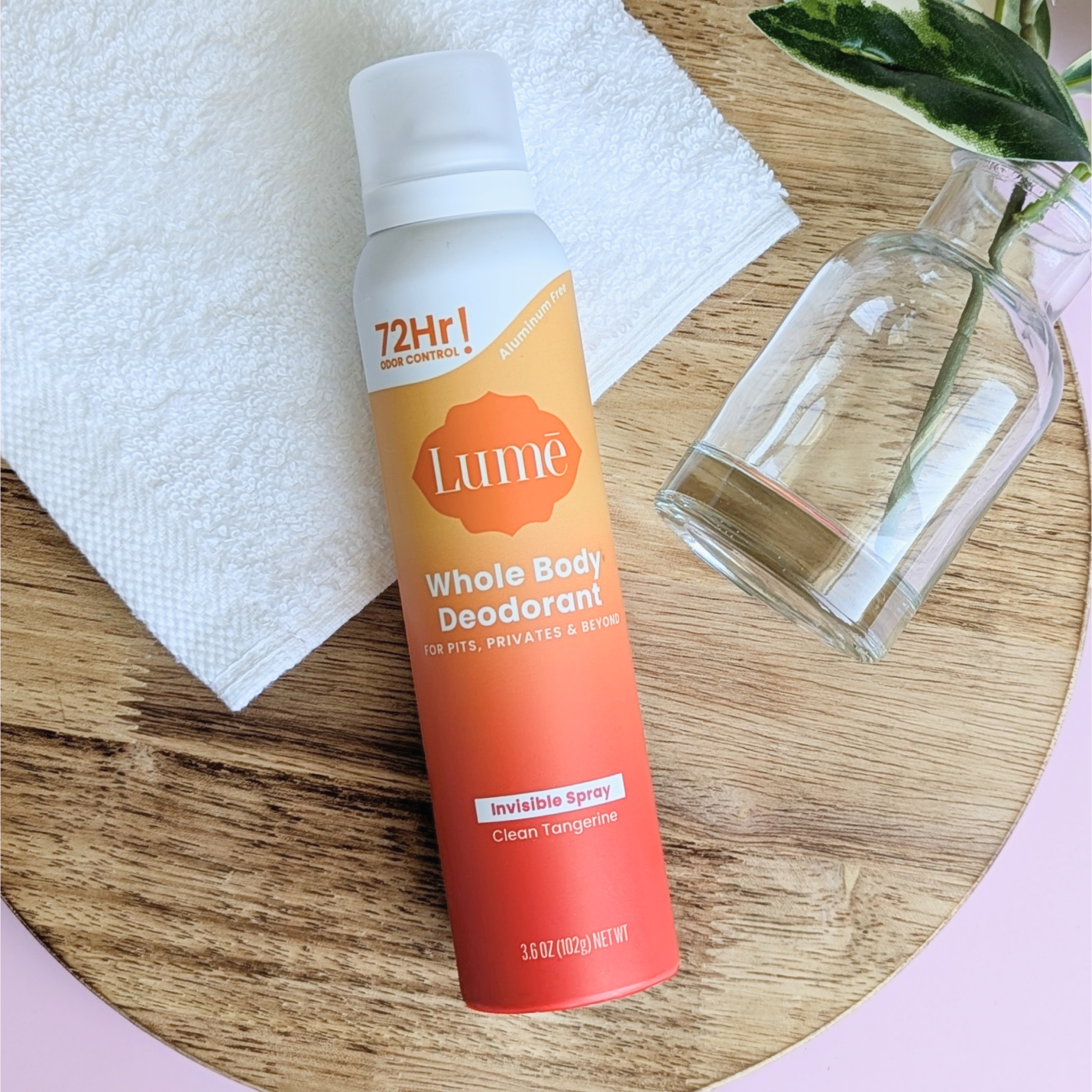 Clean Tangerine Deo in Hand