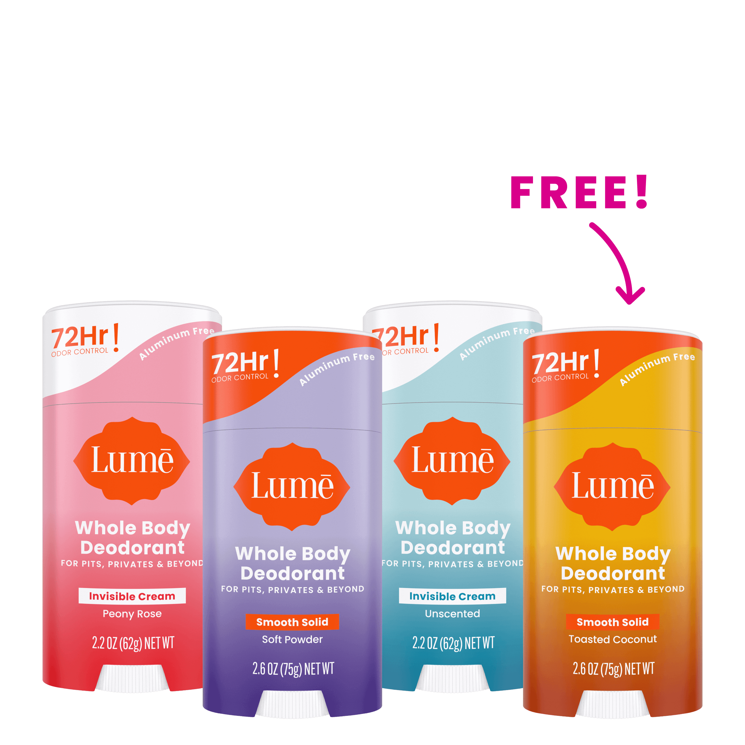 Lume Deodorant | Aluminum-Free Deodorants for Anywhere on Your Body