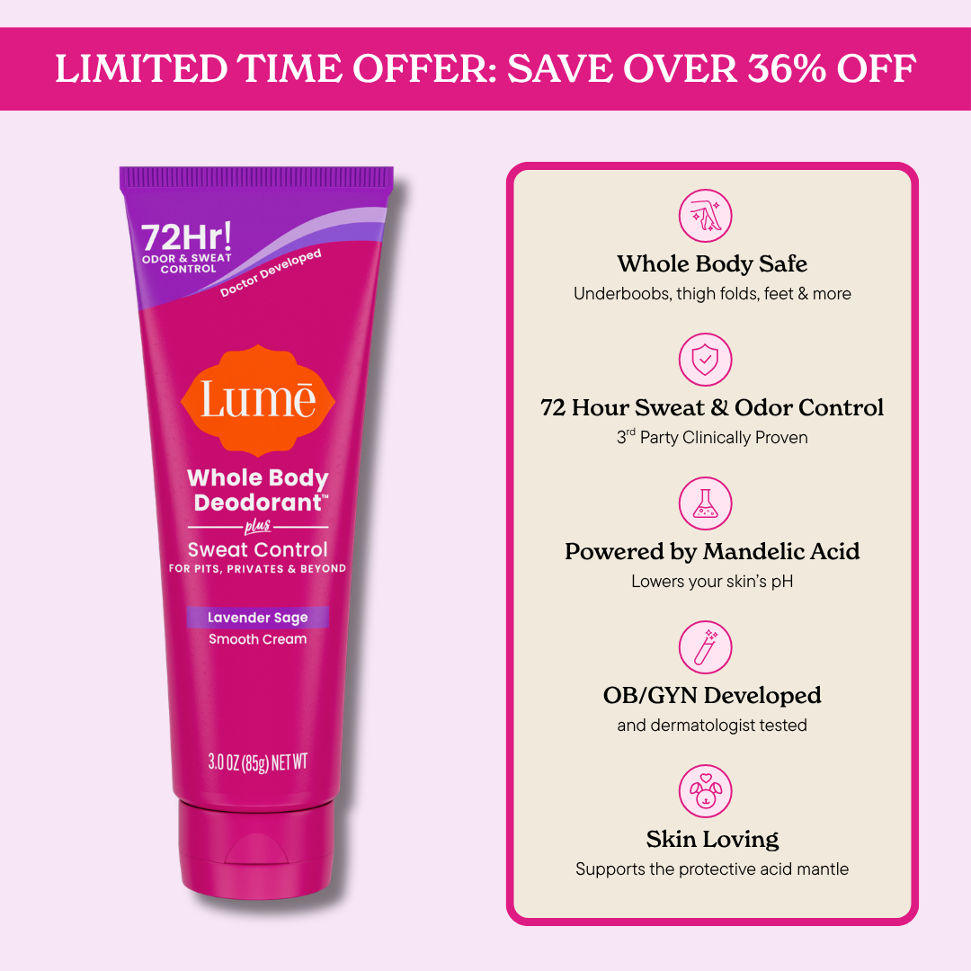 Lume Clean Tangerine Sweat Control Cream Deodorant