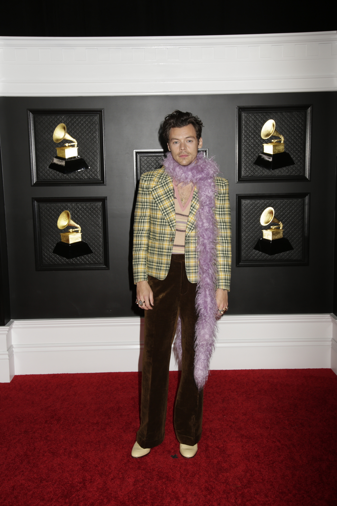 Harry Styles at the 2021 Grammy Awards Red Carpet