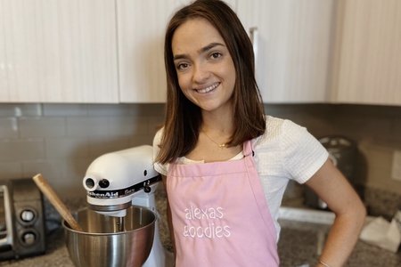 girl in a kitchen