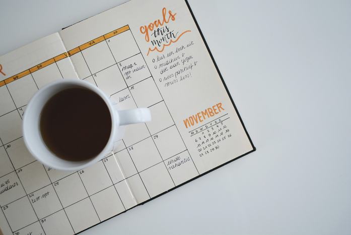 calendar and coffee by Este Janssens