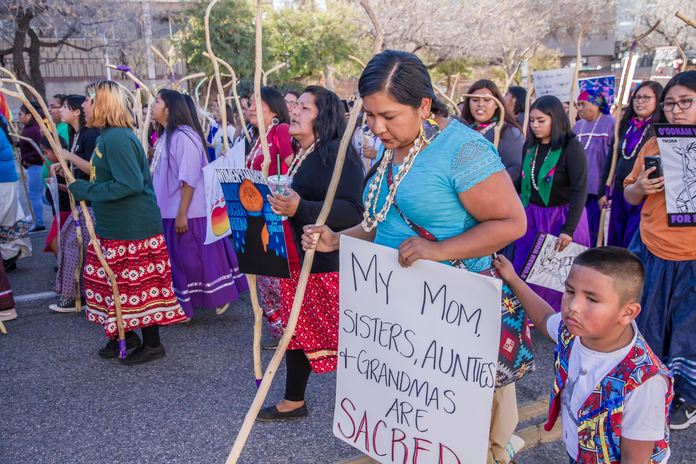 protesting indigenous women
