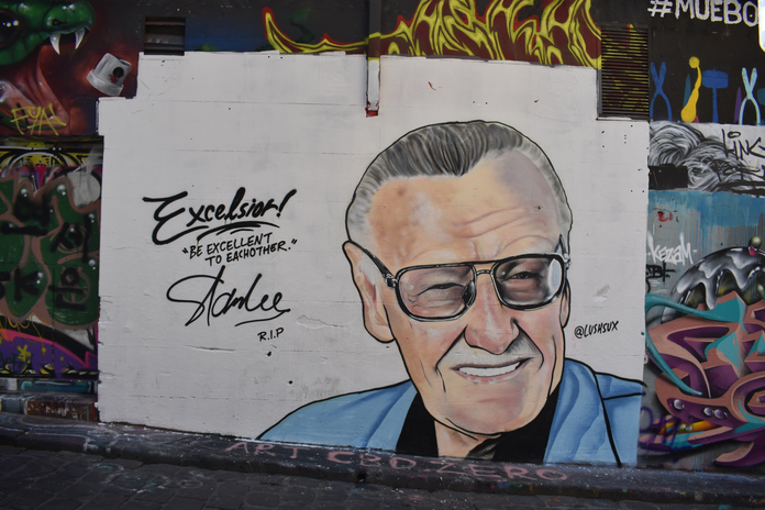 Stan Lee Mural by Kon Karampelas