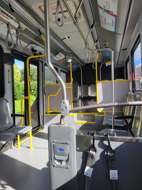 Inside of bus