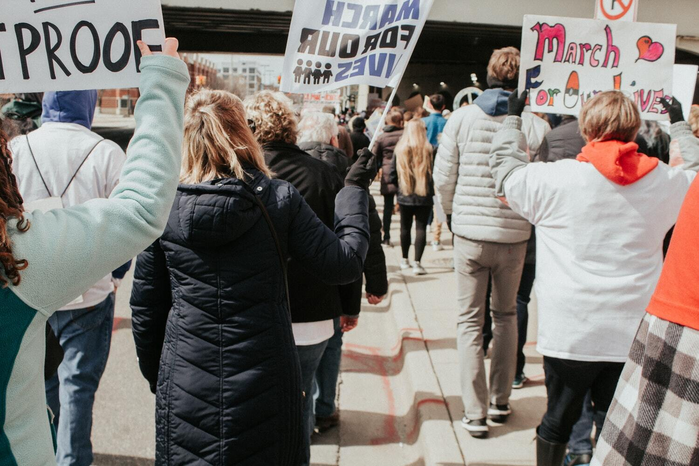 March for our lives protest for gun control by Unsplash