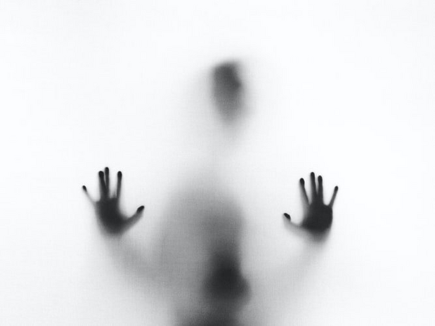creepy hands silhouette