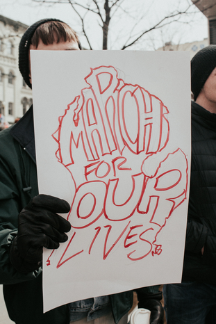 March For Our Lives Sign by Joanna Nix Walkup through Unsplash