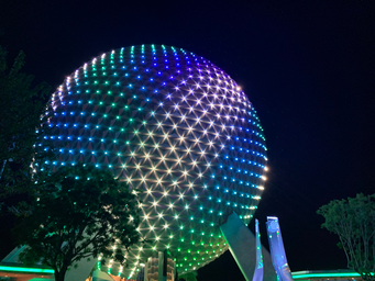 New lights on Spaceship Earth for 50th Anniversary Celebration
