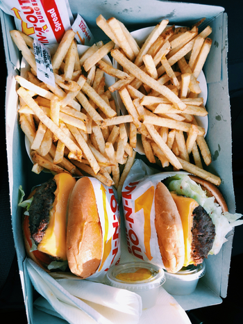 In N Out Burger and fries by Ashley Green via unsplashcom