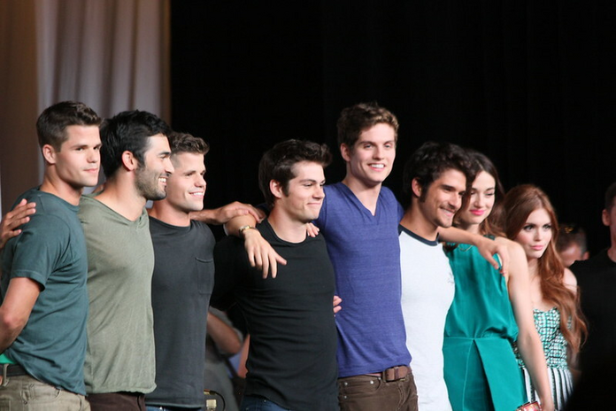 Teen Wolf cast photo at an event (MTV show turned Paramount + movie)