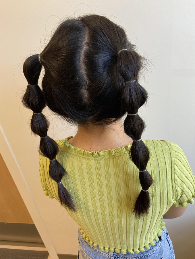 Bubble braids hairstyle