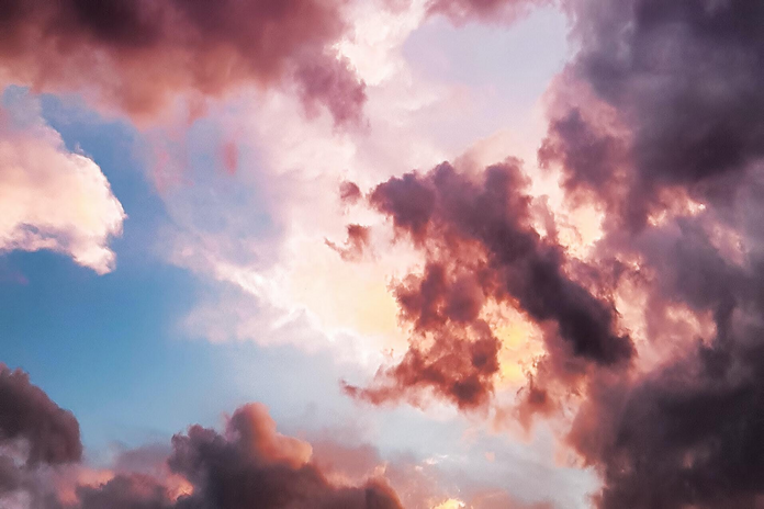 Pink clouds in the sky by eberhard grossgasteiger