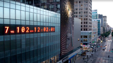 Climate Change Clock in New York