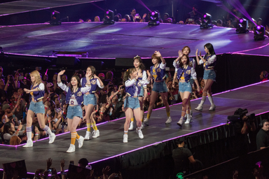 kpop girl group twice walking on stage