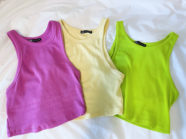 Photo of tank tops that I took
