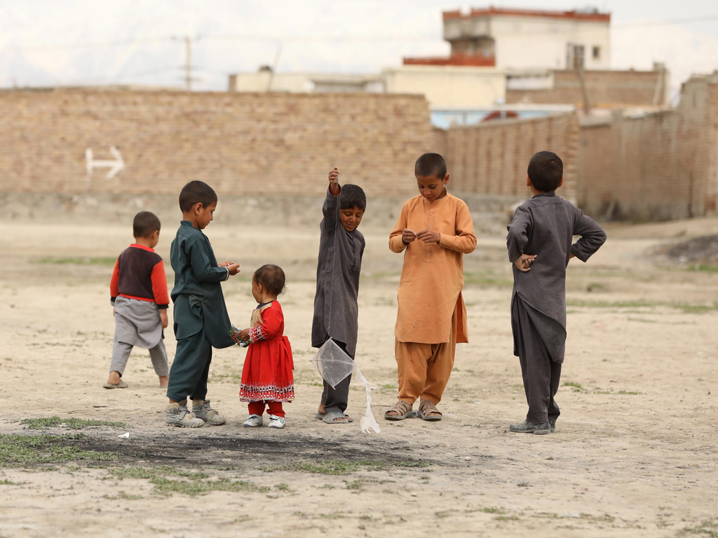 Afghan kids playing
