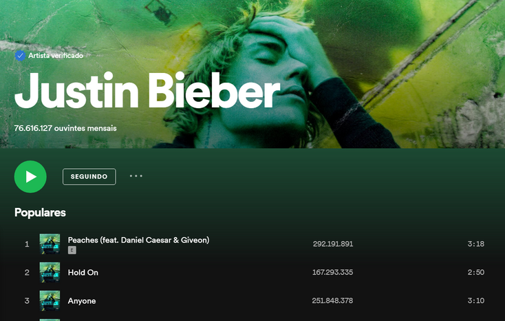 justin bieberpng by Spotify UMG Recordings