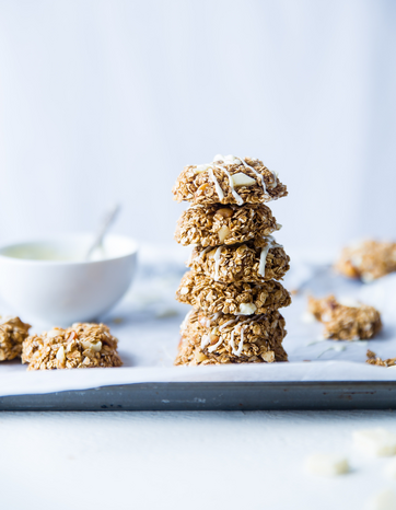 stacked oatmeal cookies by Taylor Kiser