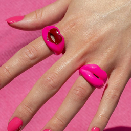 Solange Hot Pink Chunky Ring