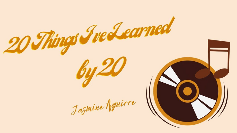 article cover with record and title \"20 things I\'ve learned by 20\"