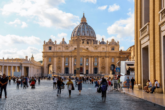 The Vatican during a busy day by Agatha Depine