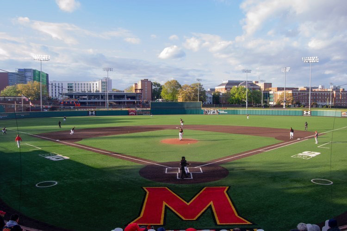Baseball field at the University of Maryland