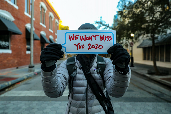 we wont miss you 2020 sign by Mick Haupt
