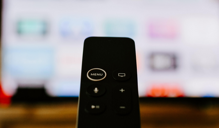smart tv remote facing tv