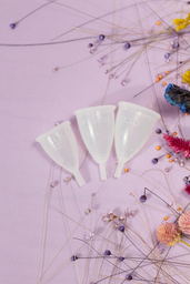 diva cups with purple background