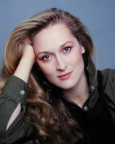 A headshot of Meryl Streep