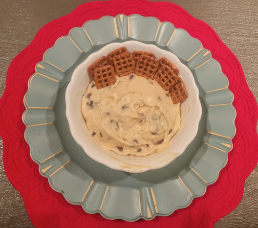 cookie dough dip w pretzelsjpg by BriannaRose Hewitt