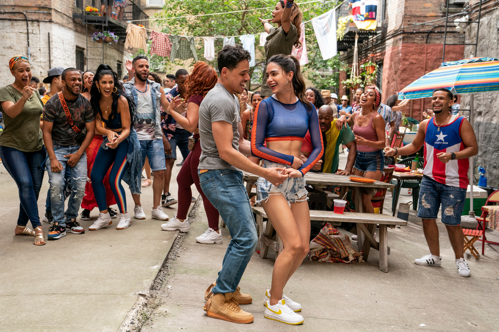In the Heights Picture Five:  Melissa Barrera + Anthony Ramos