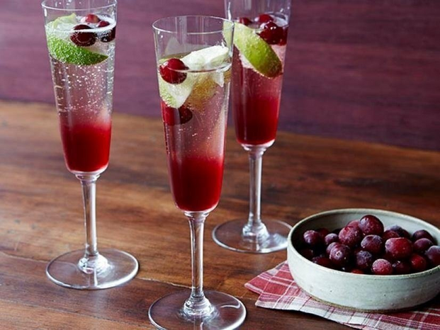 FNK Cranberry Champagne Cocktail