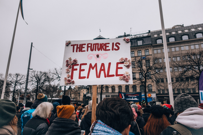 the future is female sign by Lindsey LaMont on UnSplash