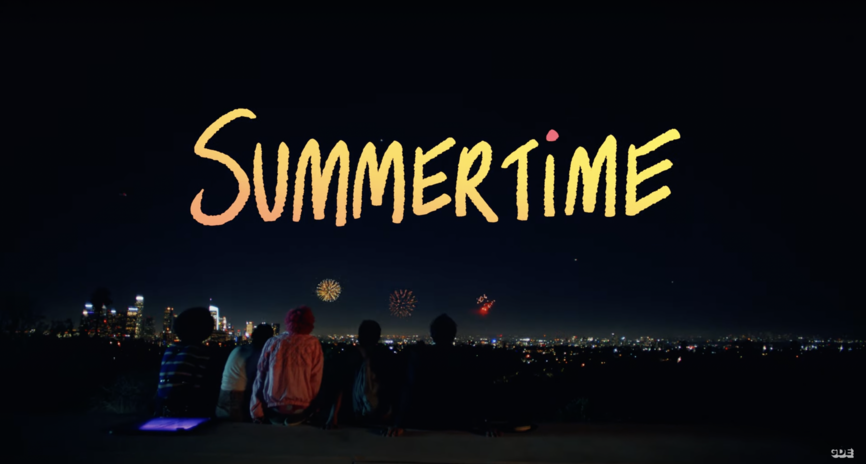 screenshot from the Summertime (2021) movie trailer