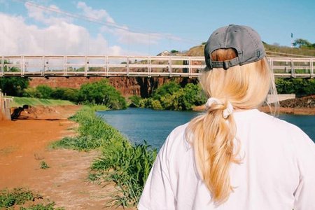 nature river baseball cap
