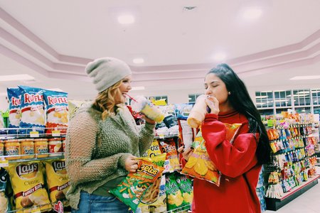 Anna Schultz-Girls In Gas Station With Junk Food