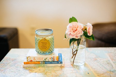 Candles And Flowers