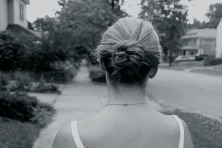 Anna Schultz-Black And White Girl From Behind