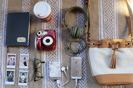 The Lalapurse Contents Flatlay