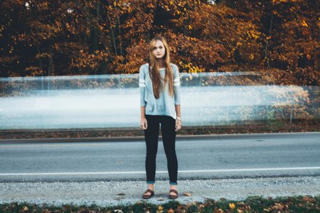 Kayla Bacon-Girl Standing Across The Street 2