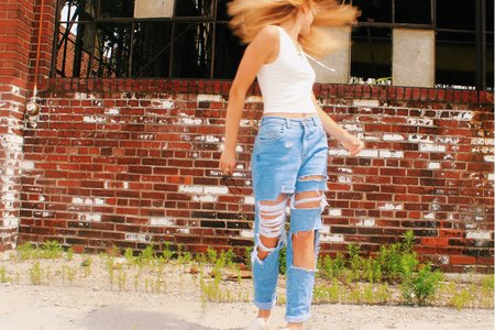 Anna Schultz-Girl Flipping Hair