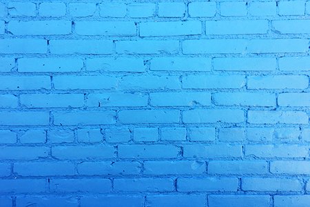 Blue Brick Wall